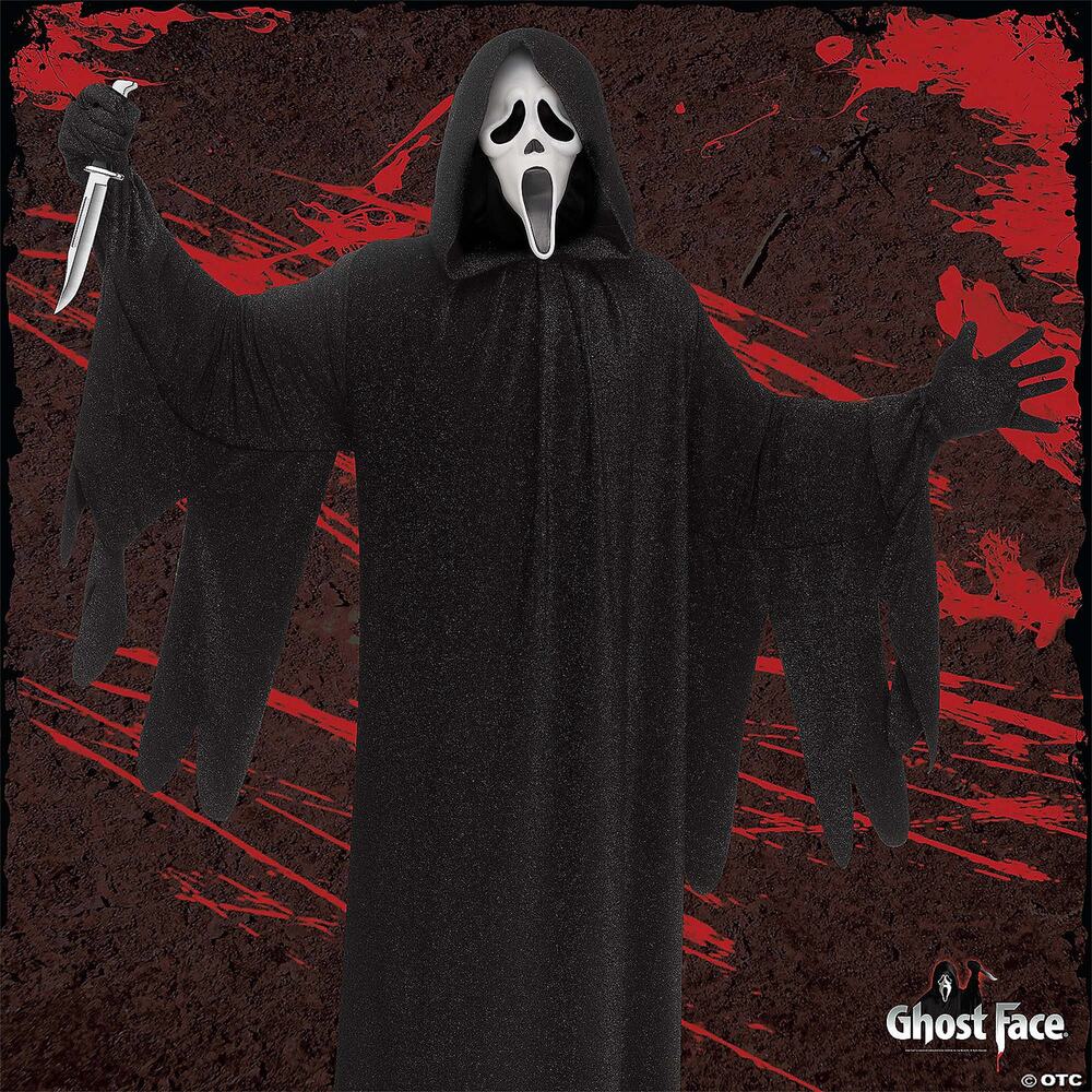 Scream Ghost Face 5'x5' Fabric Backdrop Halloween Background Decoration NEW